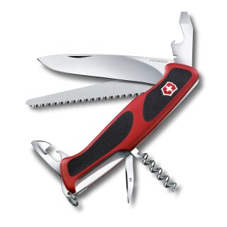 Victorinox Ranger 55 Grip, 130 mm, rot/schwarz